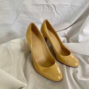 J. Crew Nude Patent Heels